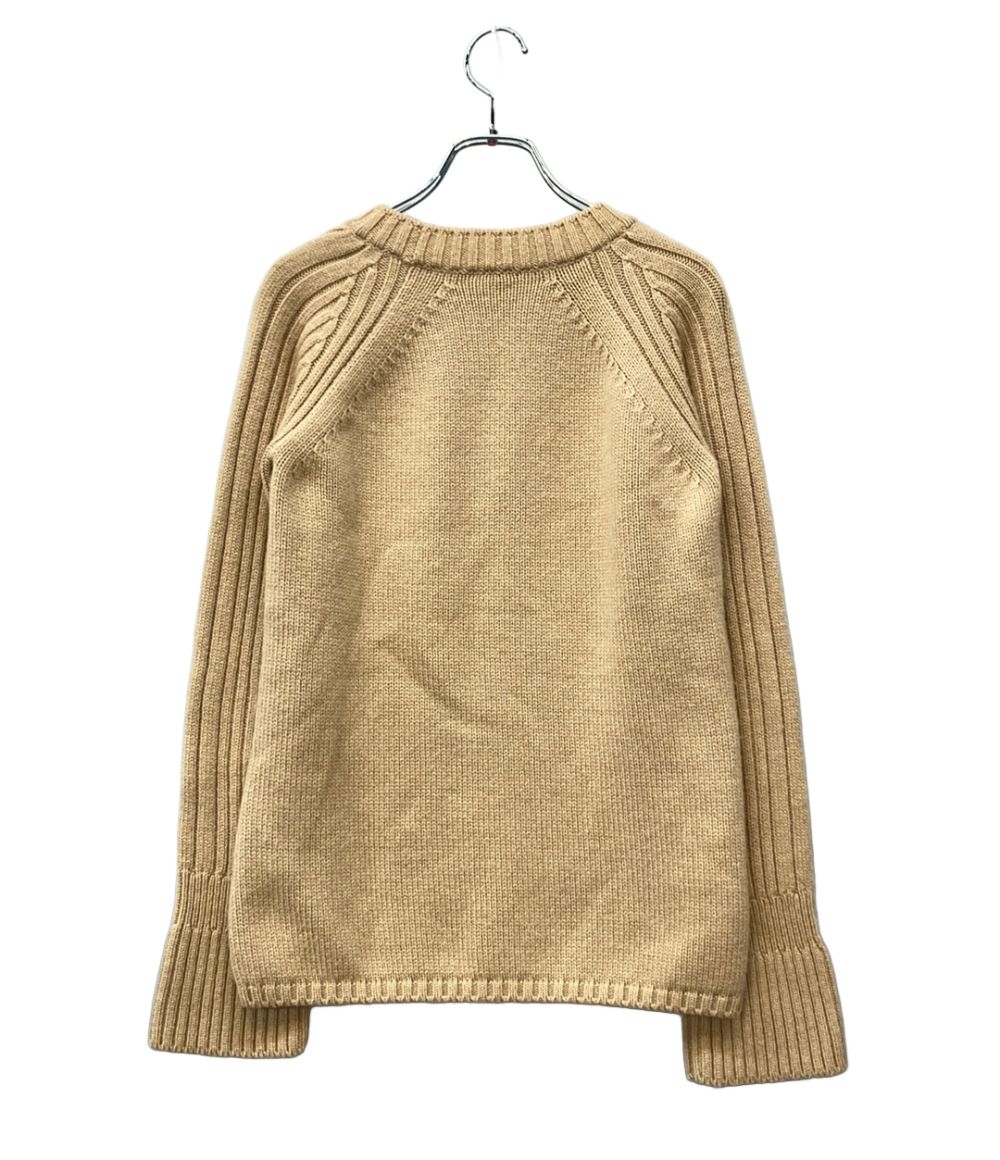 Hermes Long Sleeve Knit Cable Camel 36 Sweater — view 2
