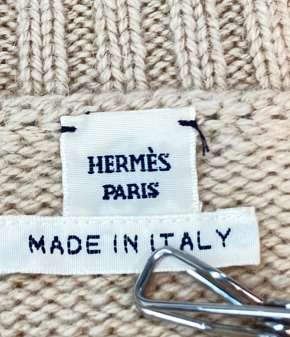 Hermes Long Sleeve Knit Cable Camel 36 Sweater — view 3