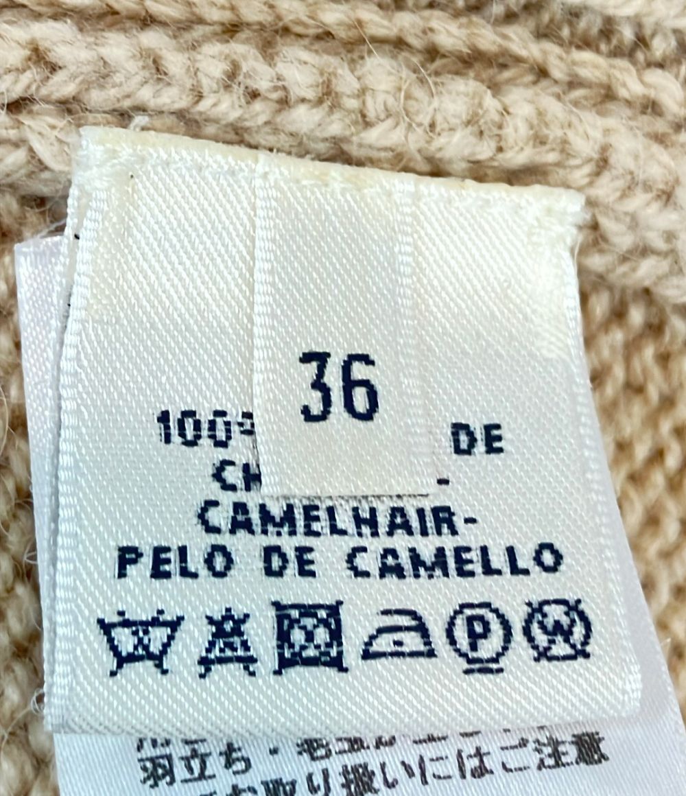 Hermes Long Sleeve Knit Cable Camel 36 Sweater — view 4