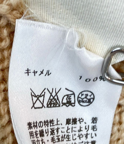 Hermes Long Sleeve Knit Cable Camel 36 Sweater — view 5