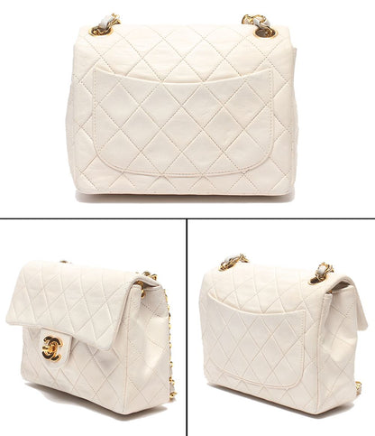 Chanel Chain Shoulder Bag Crossbody Gold Single Flap Mini Quilted Lambskin — view 2