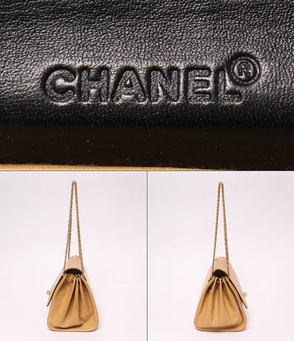 Chanel Chain Shoulder Bag Gold Chocolate Bar 2.55 — view 4