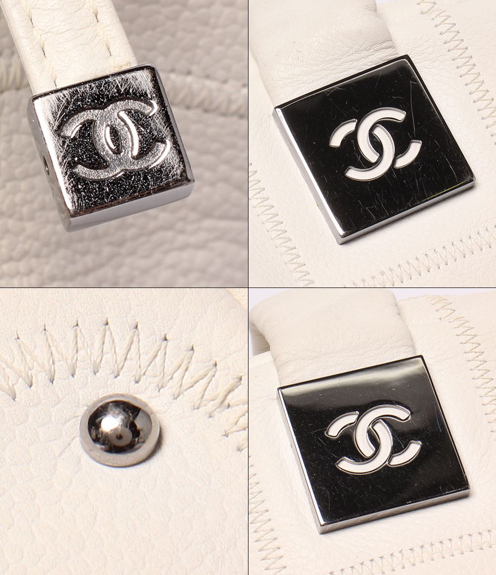 Chanel Tote Mini Boston Bag Silver Chocolate — view 6