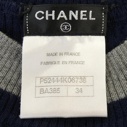 Chanel Knit Sweater Navy — view 4