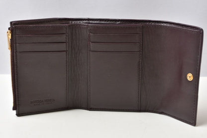 Bottega Veneta Wallet Bi Foldwallet Cassette Compact Leather Bordeaux — view 4