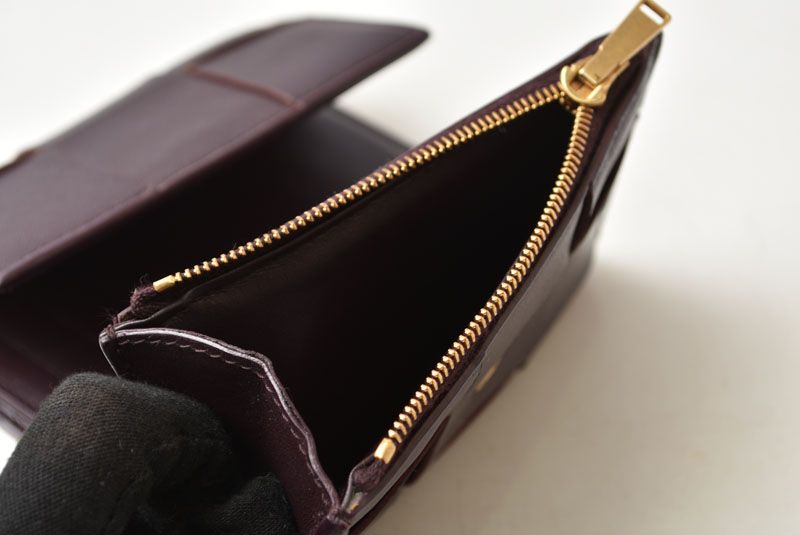 Bottega Veneta Wallet Bi Foldwallet Cassette Compact Leather Bordeaux — view 7