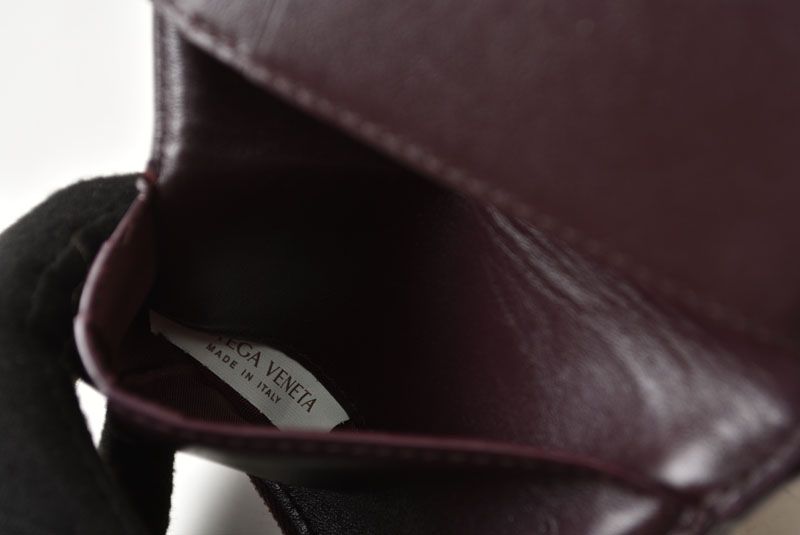 Bottega Veneta Wallet Bi Foldwallet Cassette Compact Leather Bordeaux — view 8