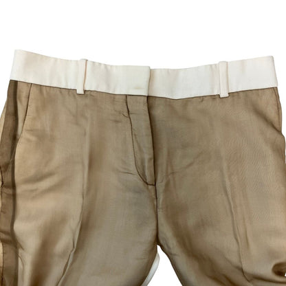 Celine Already Cleaned Phoebe Philo Era Sheer Contrast Silk Trousers Pants 2 34 — view 3