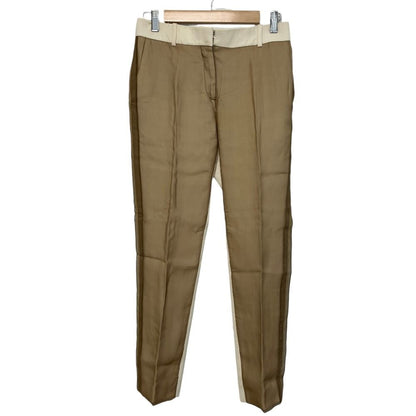 Celine Already Cleaned Phoebe Philo Era Sheer Contrast Silk Trousers Pants 2 34