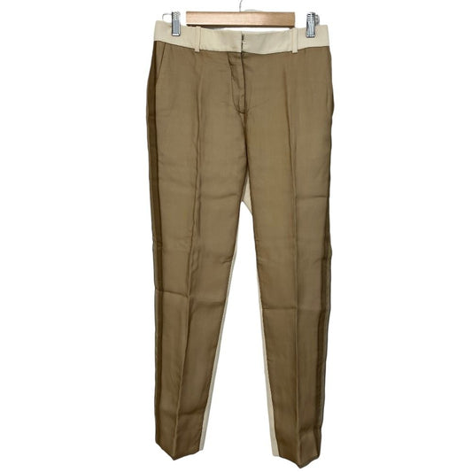 Celine Already Cleaned Phoebe Philo Era Sheer Contrast Silk Trousers Pants 2 34