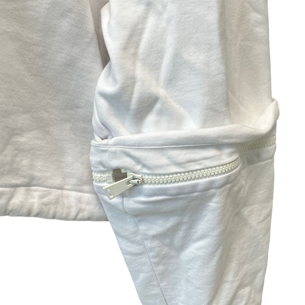 Fendi Fisheye Cropped Sweatshirt M White — view 8