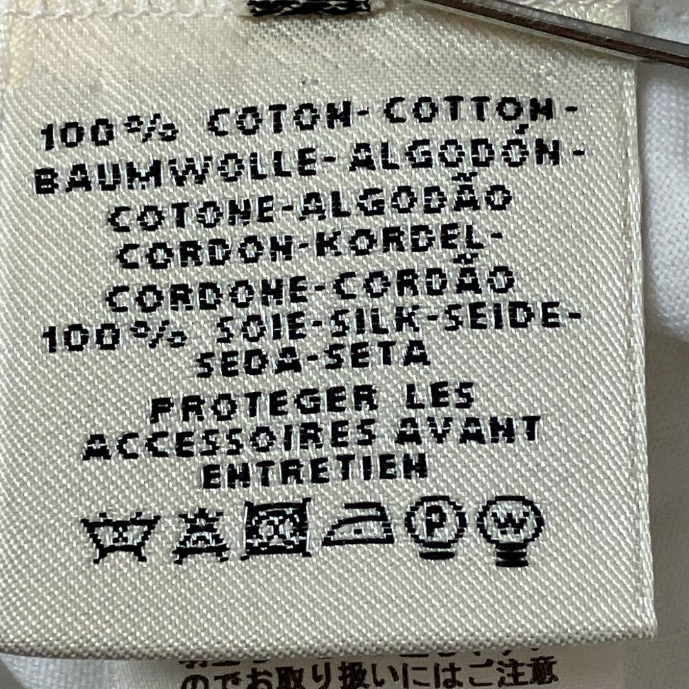 Hermes Already Cleaned T-Shirt Blouse with Loop Tie 40 White — view 9
