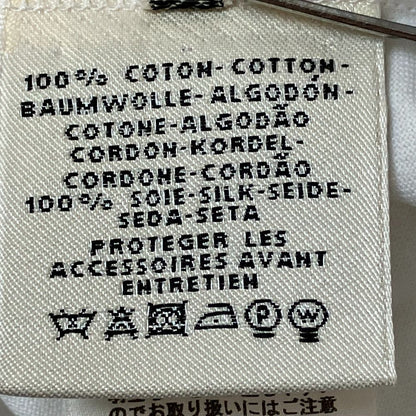 Hermes Already Cleaned T-Shirt Blouse with Loop Tie 40 White — view 9