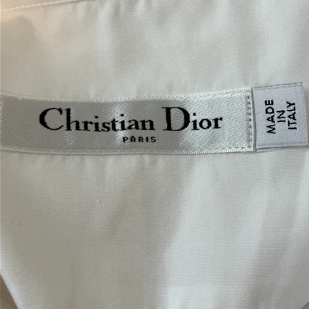 Dior Sheer Cut Replacement Blouse 40 White — view 7