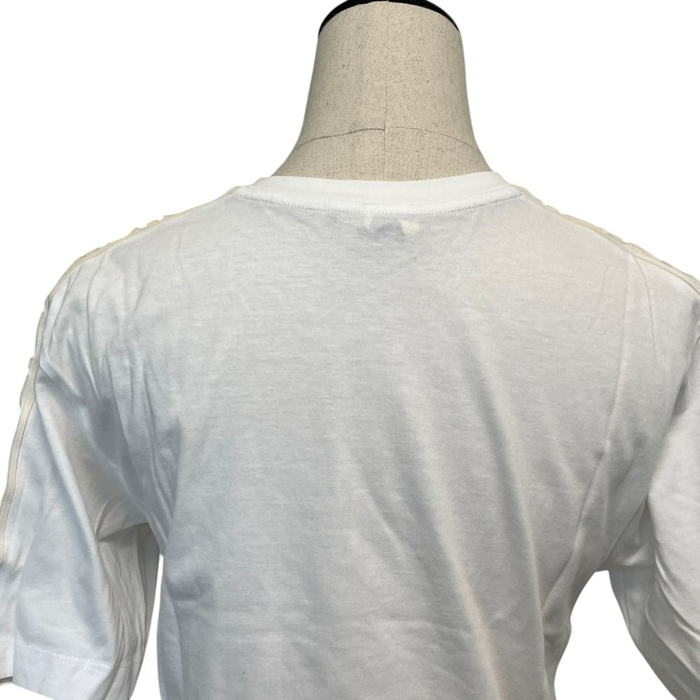 Fendi Already Cleaned Shoulder Rubber Logo Cropped T-Shirt Xxs White — view 5