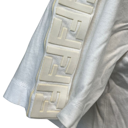 Fendi Already Cleaned Shoulder Rubber Logo Cropped T-Shirt Xxs White — view 8