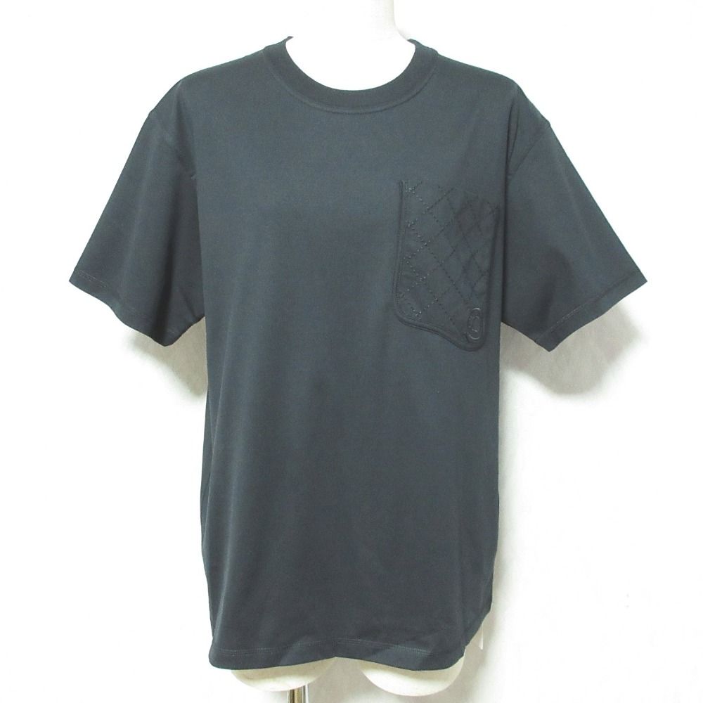 Hermes Tapi de Sel Embroidered Pocket Maxi T-Shirt 36 Black