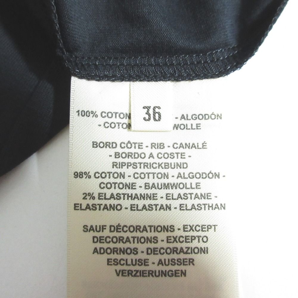 Hermes Tapi de Sel Embroidered Pocket Maxi T-Shirt 36 Black — view 9