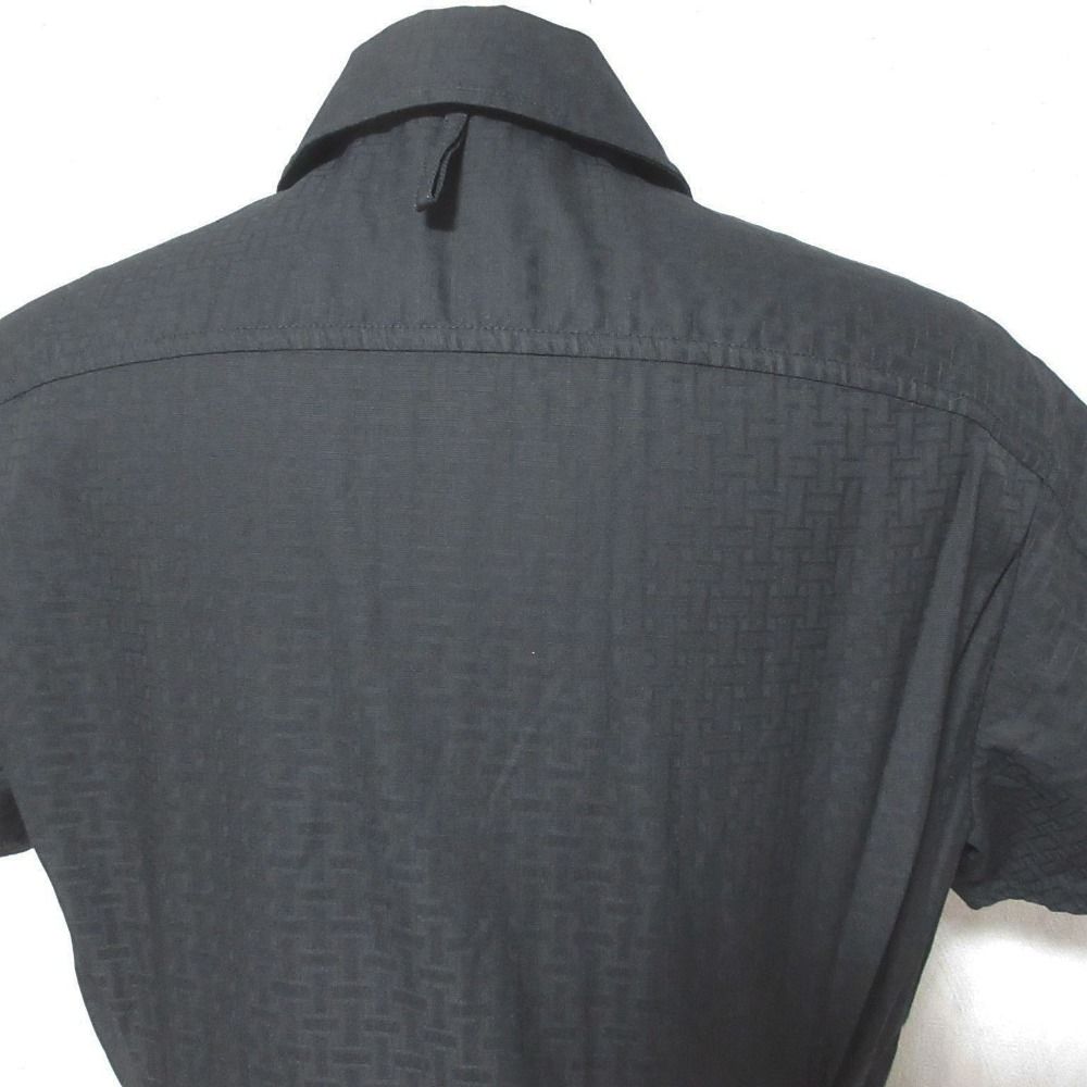 Hermes Mosaic Pattern Front Zip Dress 38 Black — view 6