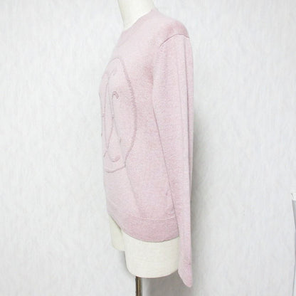 Hermes Lift Double Cashmere 100% Knit Sweater 38 Pink — view 3