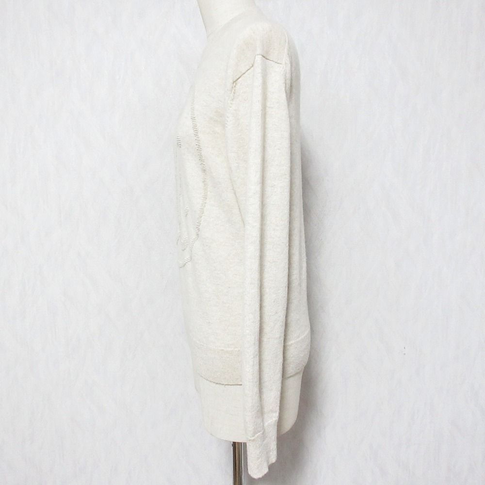 Hermes Lift Double Cashmere 100% Knit Sweater 38 Beige — view 3