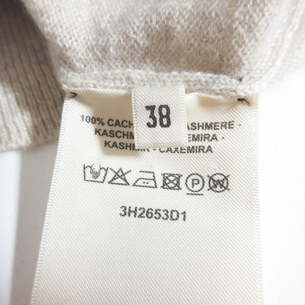 Hermes Lift Double Cashmere 100% Knit Sweater 38 Beige — view 6