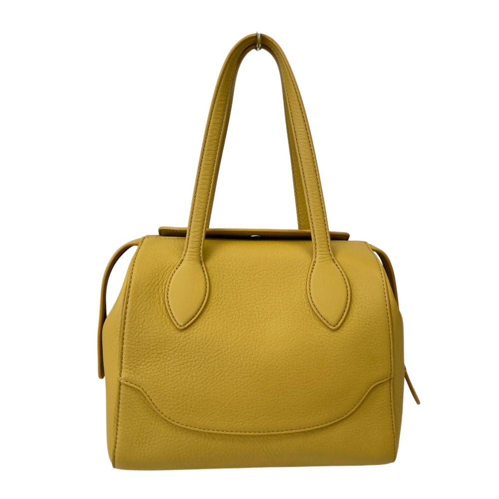 Loro Piana Happy Day Sesia Leather Tote Shoulder Bag Yellow
