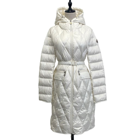 Moncler Serilong Hooded Down Coat 1 White