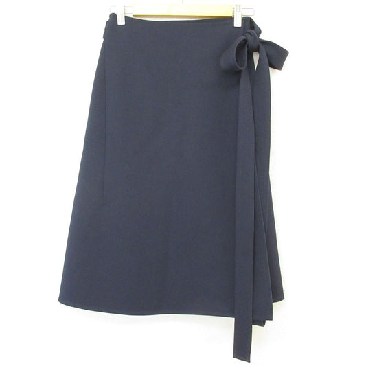 Celine Phoebe Philo Era Wrap Skirt 38 Navy