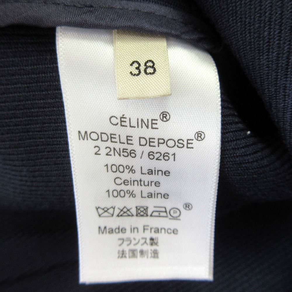 Celine Phoebe Philo Era Wrap Skirt 38 Navy — view 5