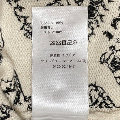 Dior Plan de Paris Cashmere Knit Sweater 40 White — view 8