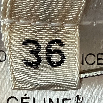 Celine Phoebe Philo Era Double Face Silk Zip Dress 36 Ivory — view 9