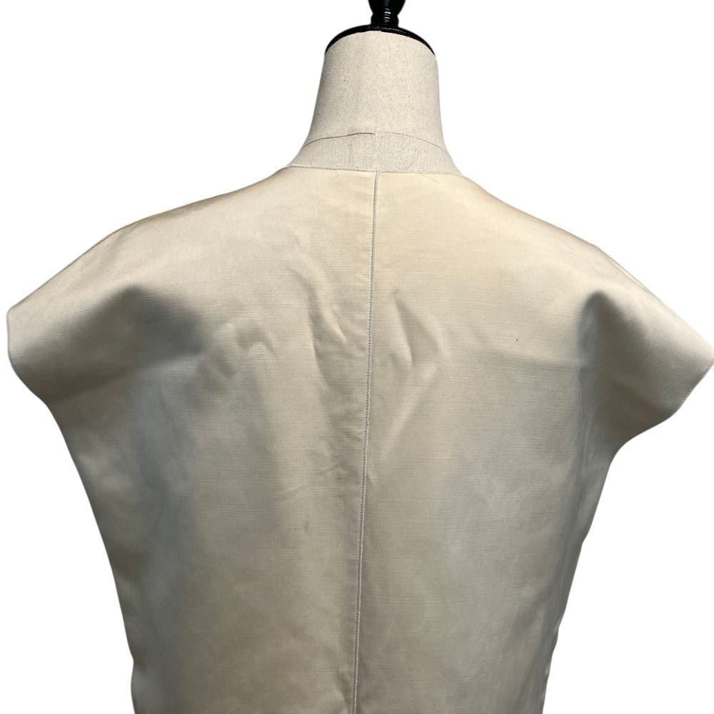 Celine Phoebe Philo Era Double Face Silk Zip Dress 36 Ivory — view 5