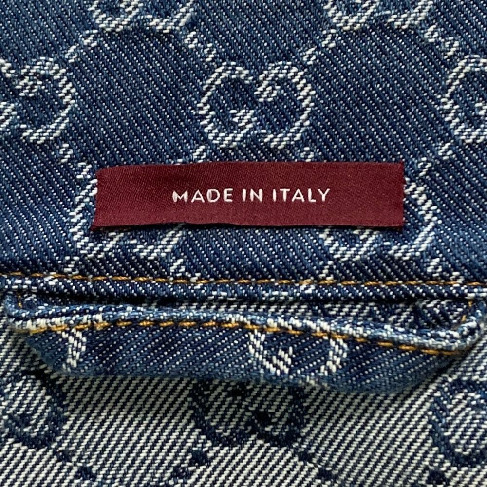 Gucci GG Jacquard Denim Jacket 42 Indigo Blue — view 8