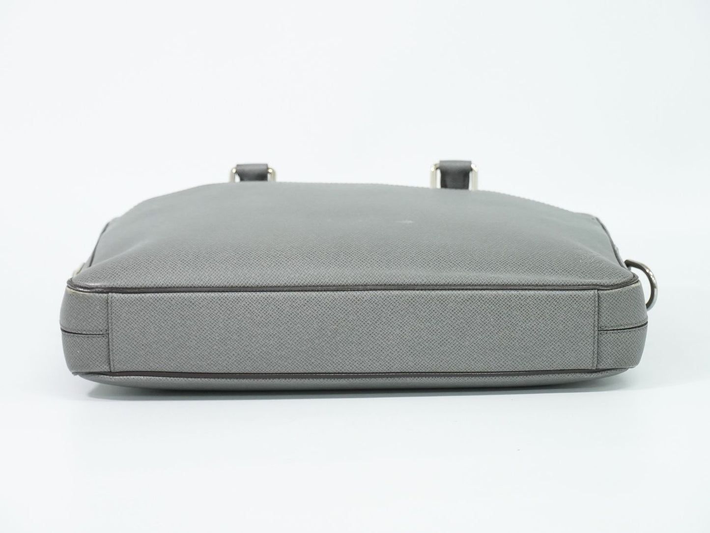 Louis Vuitton LV Porto Documan Business PM Taiga Leather Bag Glacier Gray — view 3