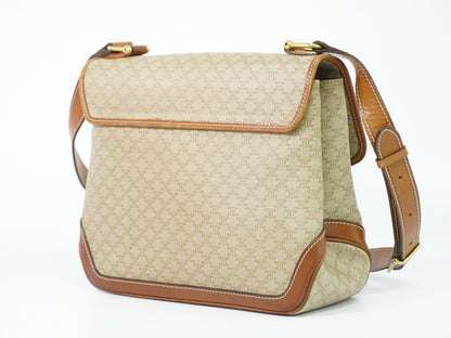 Celine Macadam Turnlock Shoulder Bag Pochette Beige Second — view 2