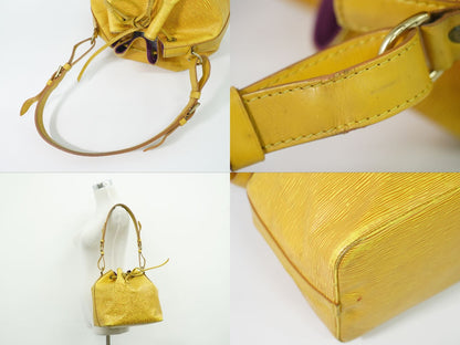 Louis Vuitton LV Petit Noe Epi Leather Shoulder Bag Yellow Noe Second — view 6