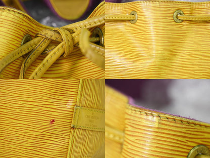 Louis Vuitton LV Petit Noe Epi Leather Shoulder Bag Yellow Noe Second — view 7