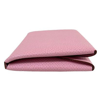 Hermes Calvi Duo Veau Epsom Card Case Coin Mauve Sylvestre — view 6