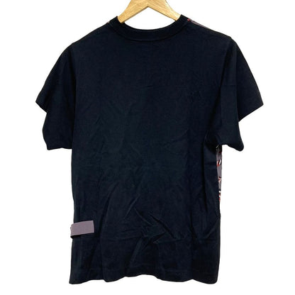 Louis Vuitton Monogram Print Silk Contrast T-Shirt M Black Gray Second — view 2