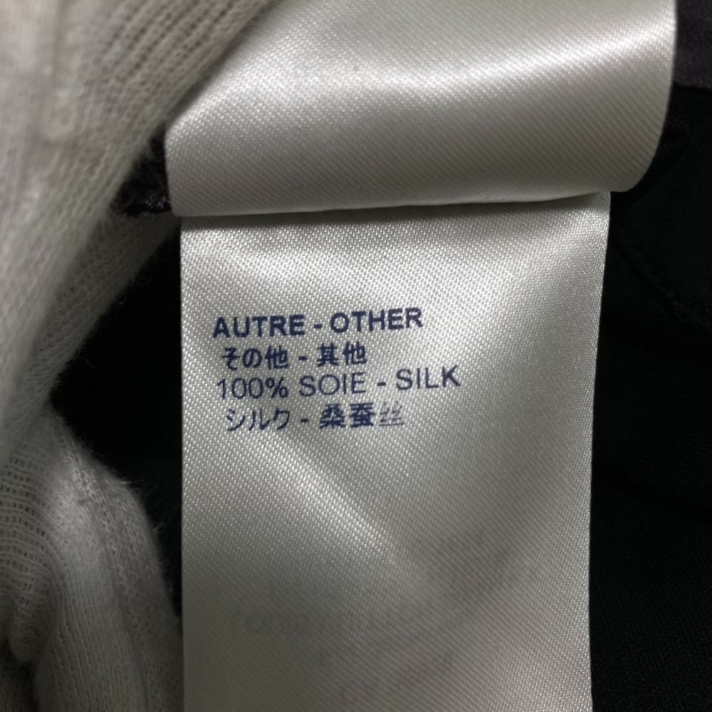 Louis Vuitton Monogram Print Silk Contrast T-Shirt M Black Gray Second — view 8
