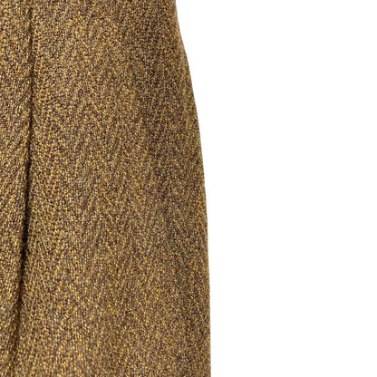 Dior Herringbone Tailored Jacket Pants Suit Set M 85 Brown Second — view 9