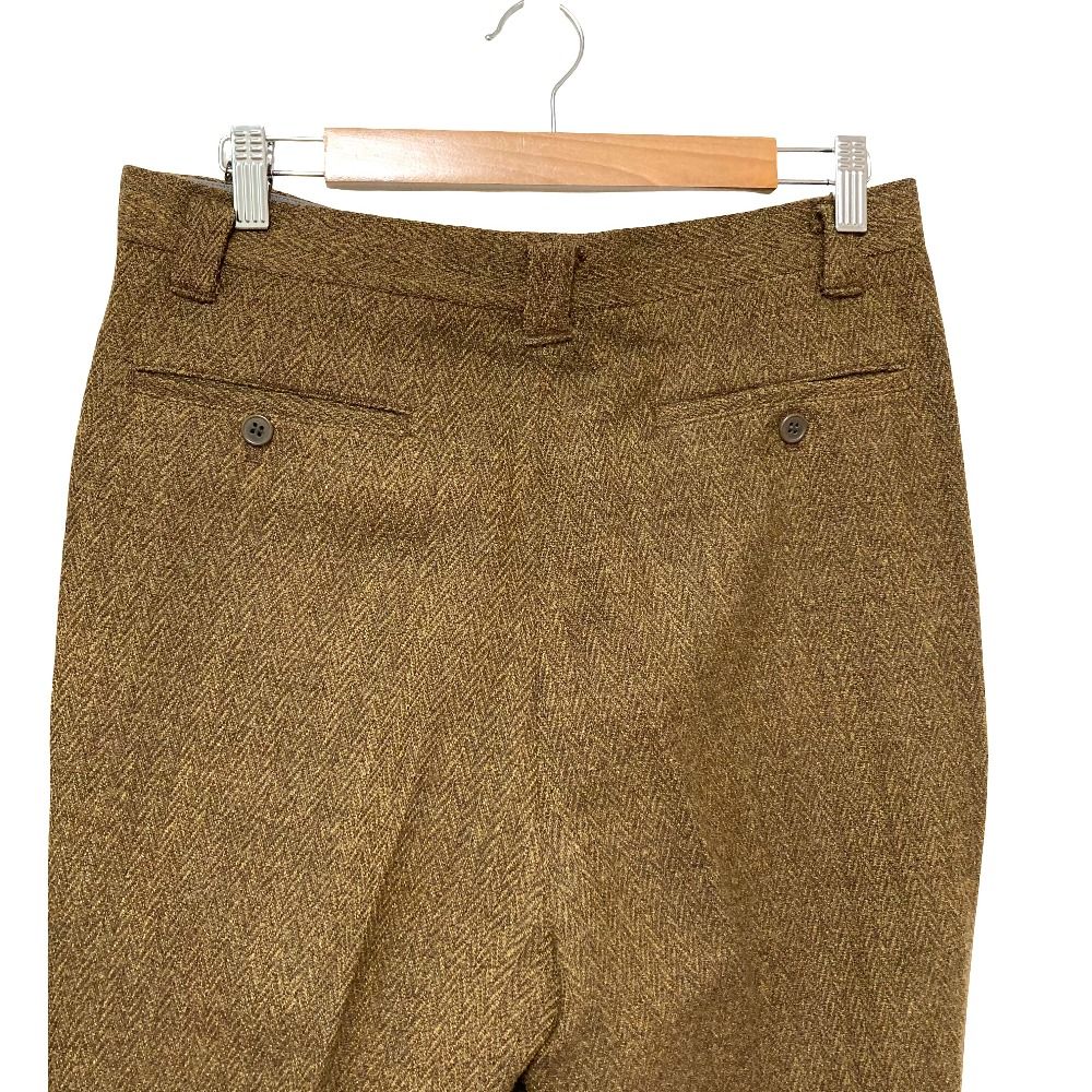 Dior Herringbone Tailored Jacket Pants Suit Set M 85 Brown Second — view 8