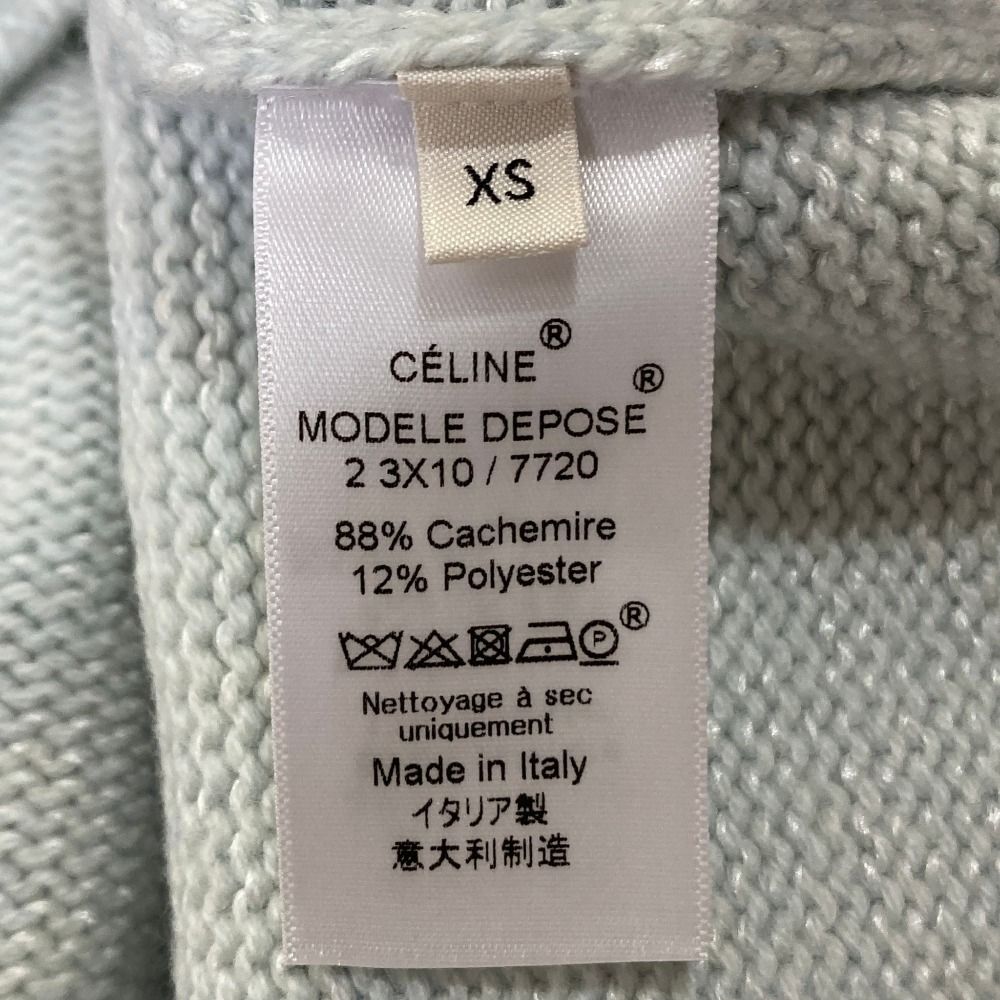 Celine Phoebe Philo Era Cashmere Chunkyknit Sweater XS Lightblue Second — view 6