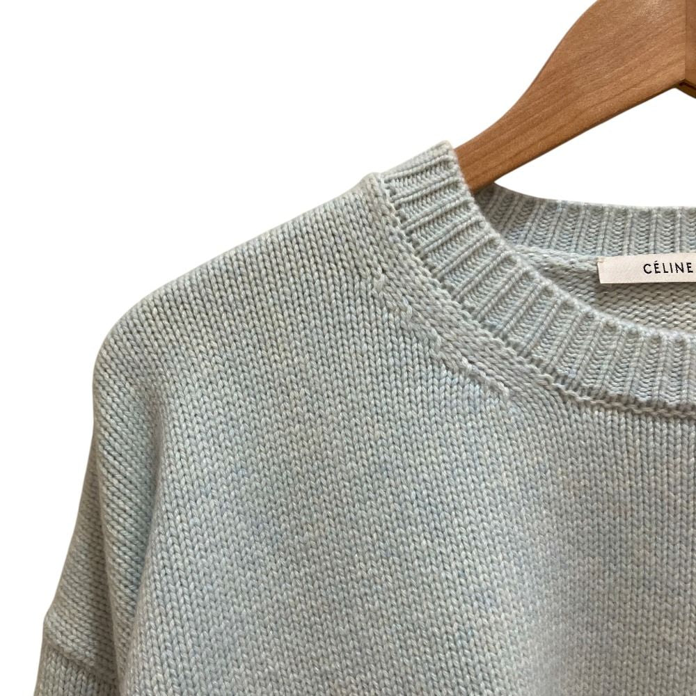 Celine Phoebe Philo Era Cashmere Chunkyknit Sweater XS Lightblue Second — view 2
