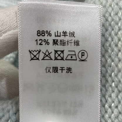 Celine Phoebe Philo Era Cashmere Chunkyknit Sweater XS Lightblue Second — view 9