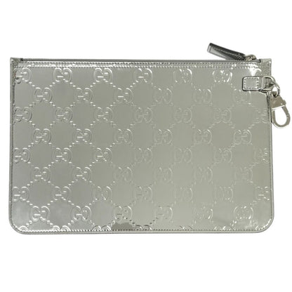 Gucci GG Guccissima Mirror Effect Circlepouch Clutch Set Silver Color Second — view 3