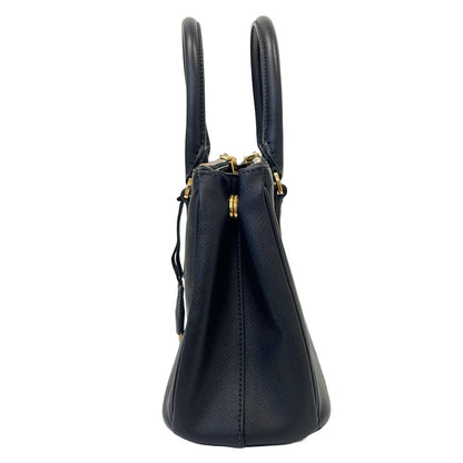 Prada Galleria Saffiano Leather 2-Way Shoulder Bag Black Second — view 3