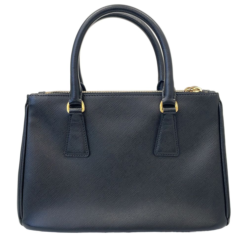 Prada Galleria Saffiano Leather 2-Way Shoulder Bag Black Second — view 2