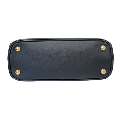 Prada Galleria Saffiano Leather 2-Way Shoulder Bag Black Second — view 4